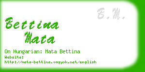 bettina mata business card